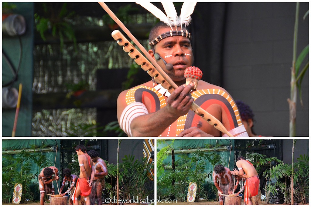 Tjapukai Aboriginal park fire making