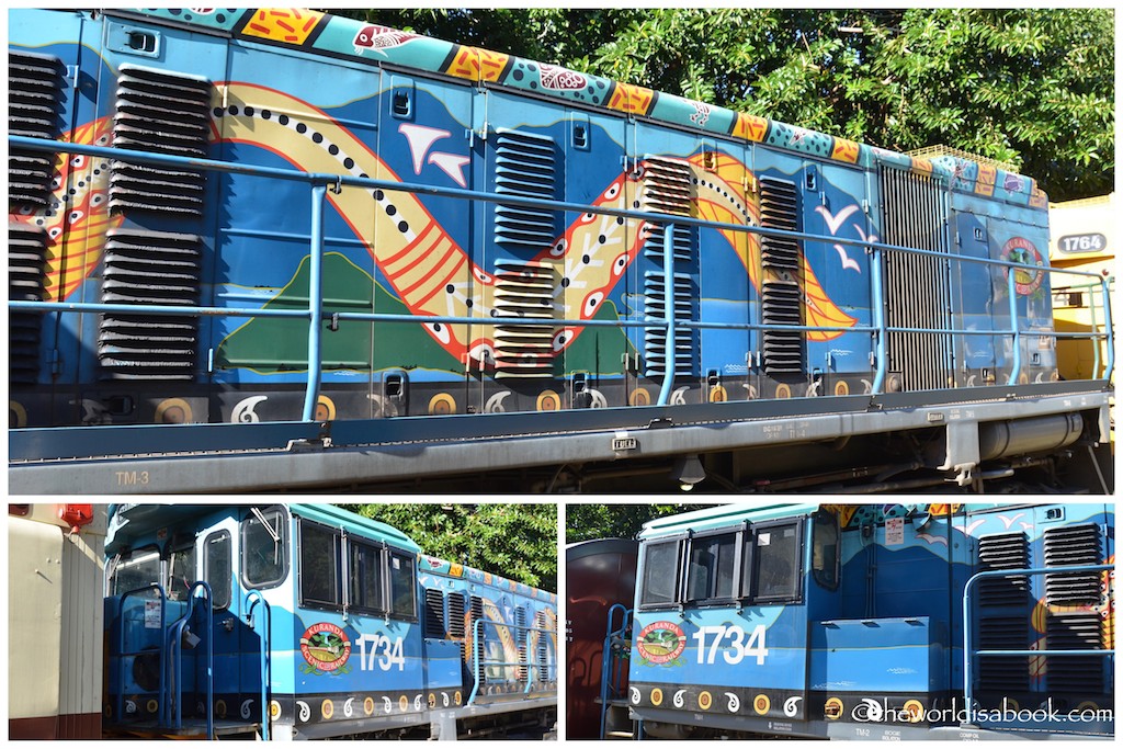 Kuranda Railway painted train