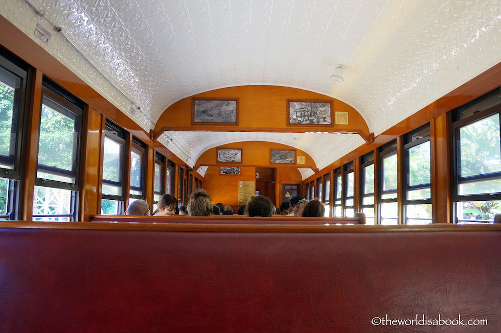 Kuranda scenic railway interior