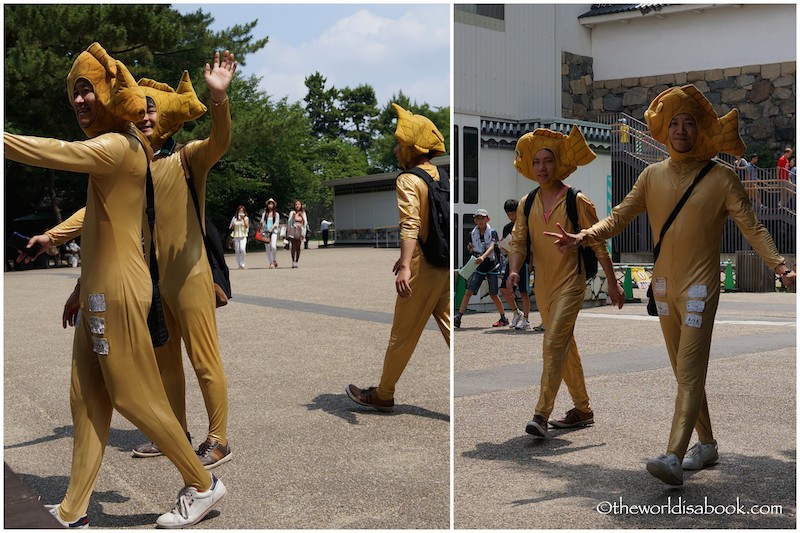 Nagoya Castle golden dolphin men