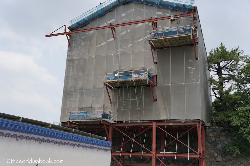 Nagoya castle palace construction