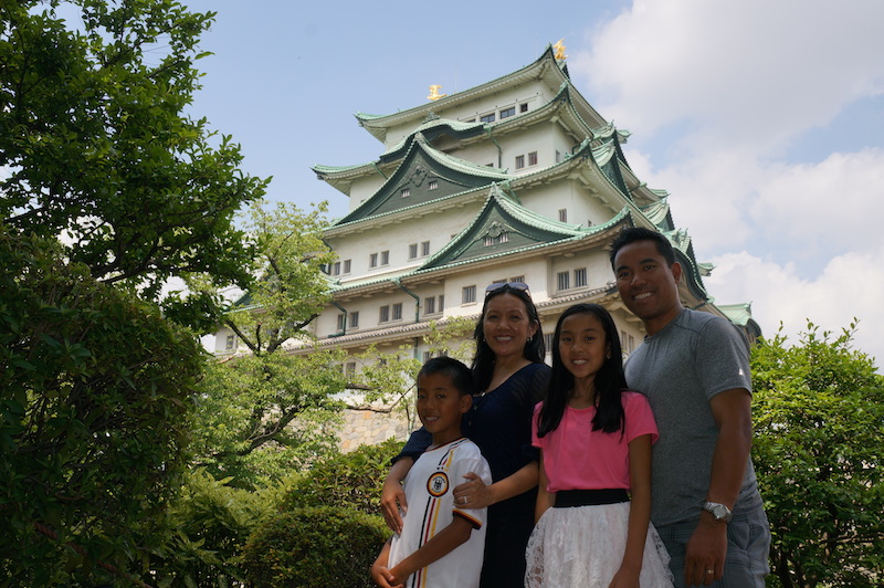 Nagoya castle with kids