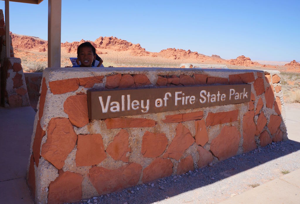 Valley of Fire State Park sign