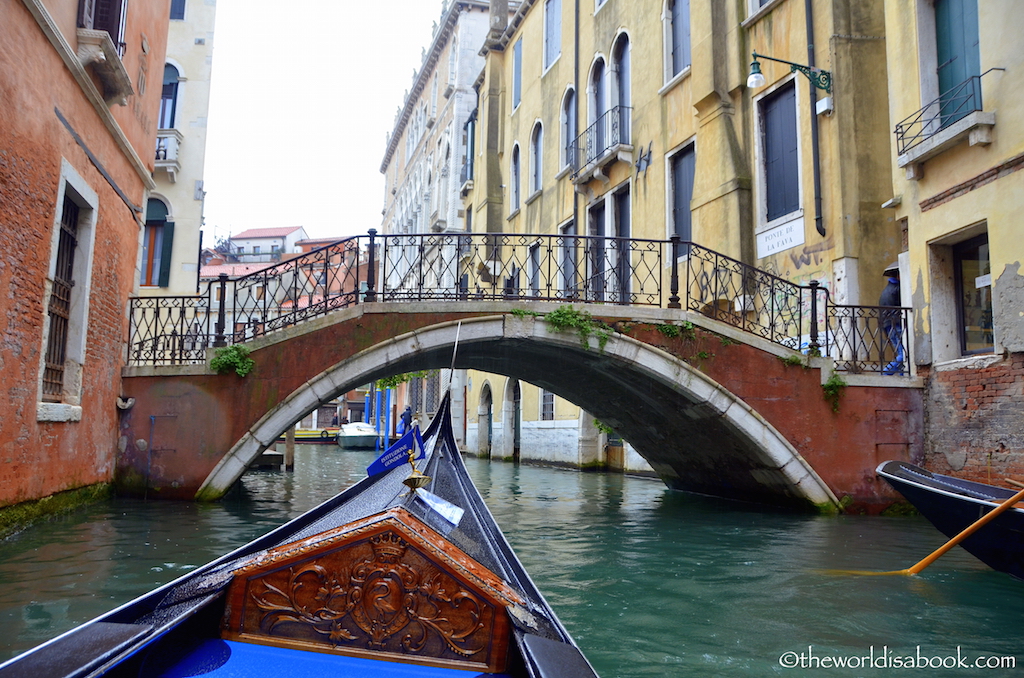 Venice gondola ride bridge