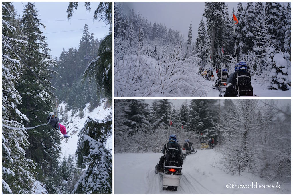 Whistler Snowmobile Zip line