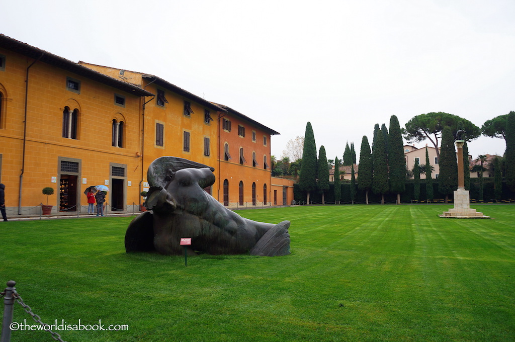 Leaning tower of Pisa left luggage