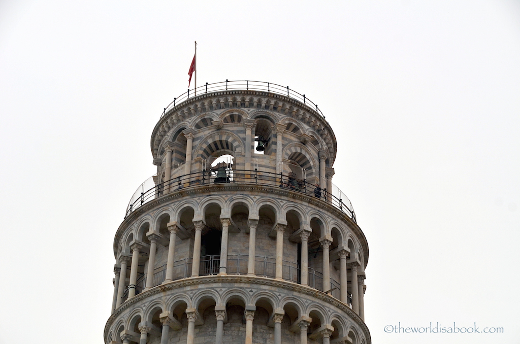 Leaning tower of pisa viewing deck