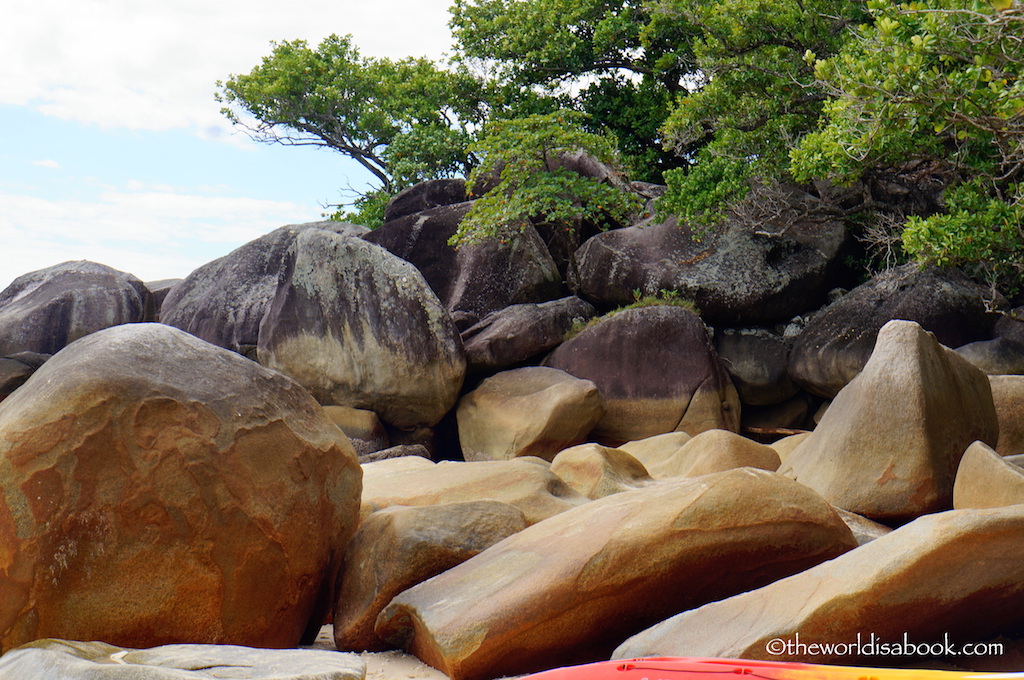 Nudey Beach rocks Fitzroy Island