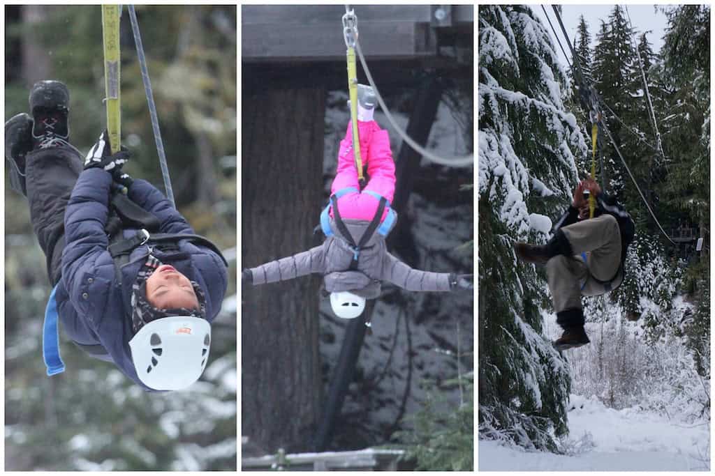 Whistler Ziptrek with kids