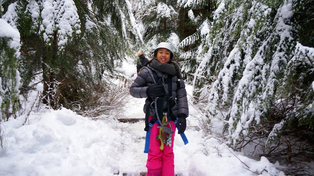 Whistler ziplining with kids