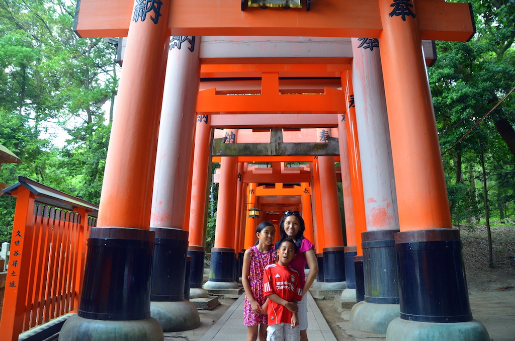 Fushimi Inari Shrine with kids
