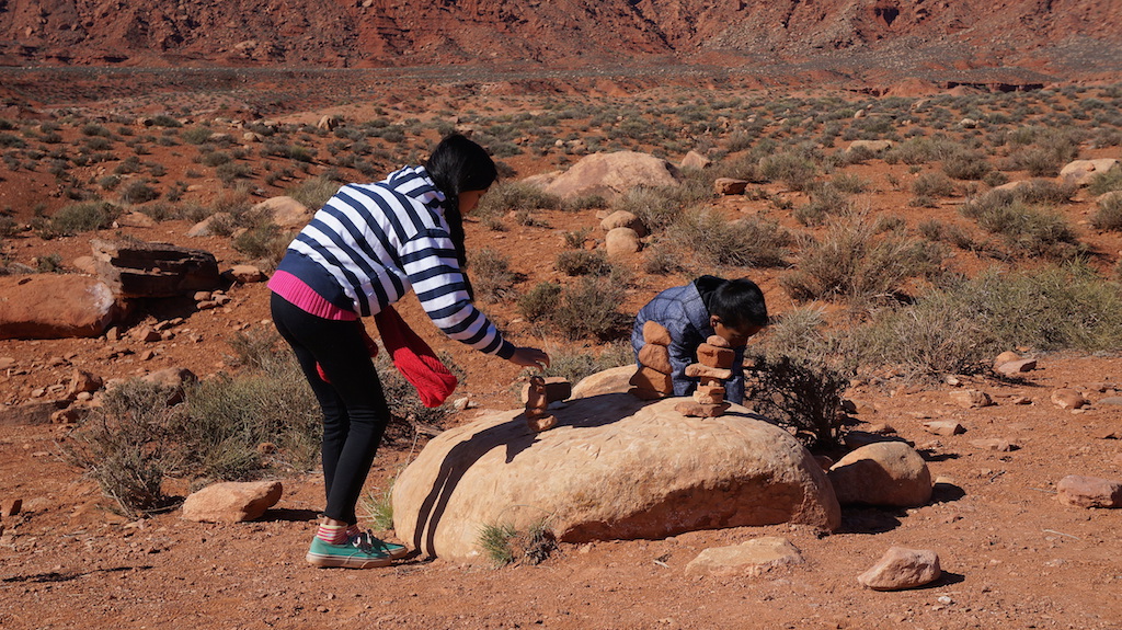 Monument Valley cairn manmade pile