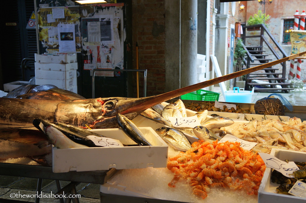 Rialto Market sword fish