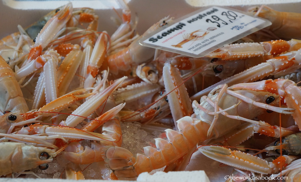 Venice Rialto Market scampi