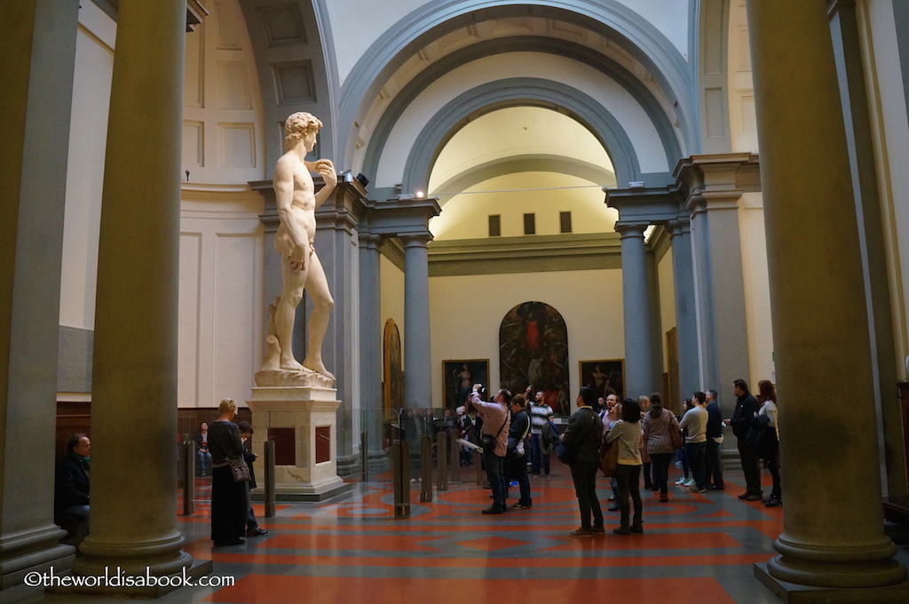 Florence David with tourists