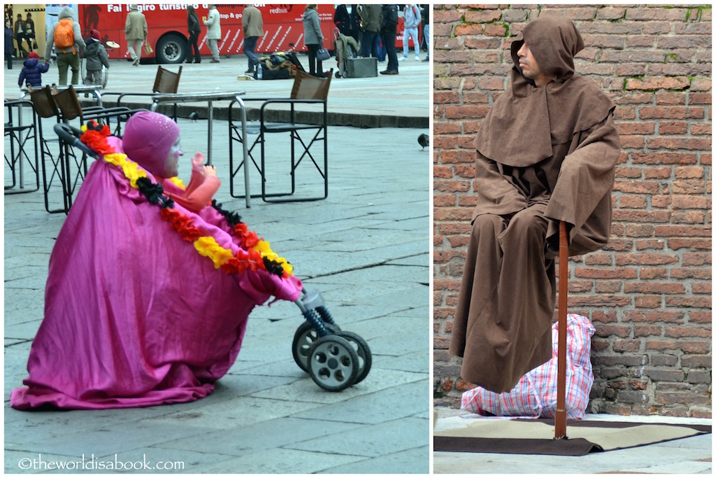 Bologna street entertainers