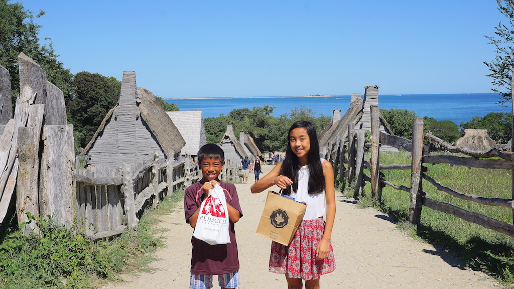 Plimoth Plantattion with kids