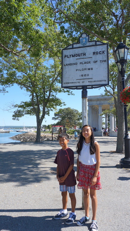 Plymouth Rock with kids