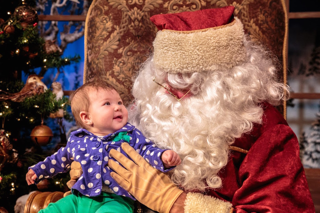 Baby and Santa