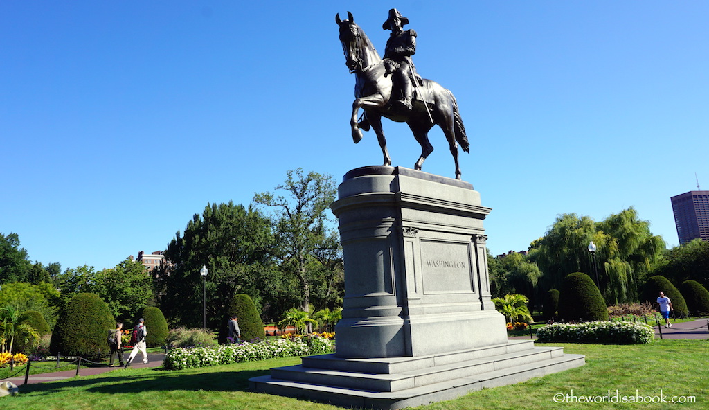 Boston Public Garden Washington statue