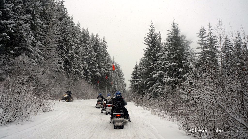 Snowmobile in Whistler