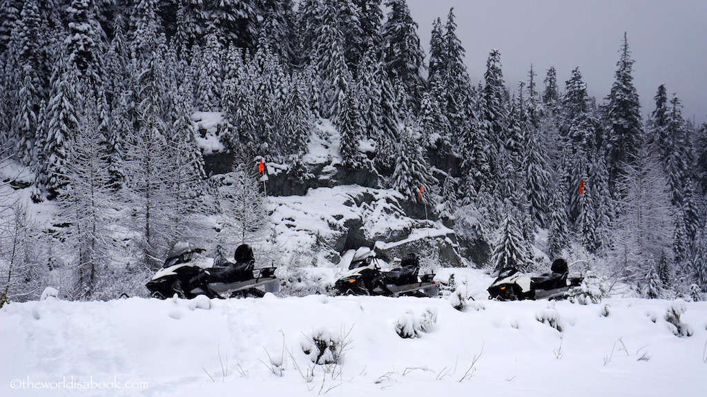 Snowmobiling in Whistler