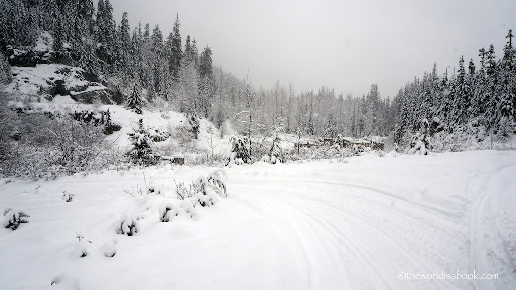 Whistler snowmobile road