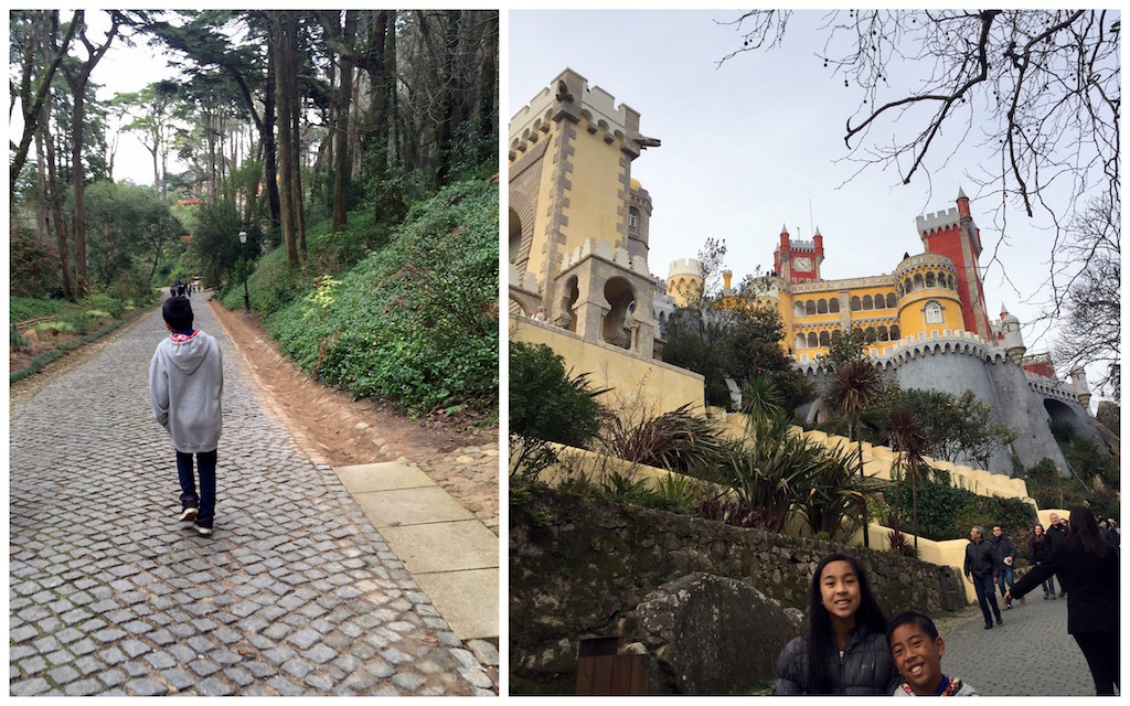 Pena Palace with kids