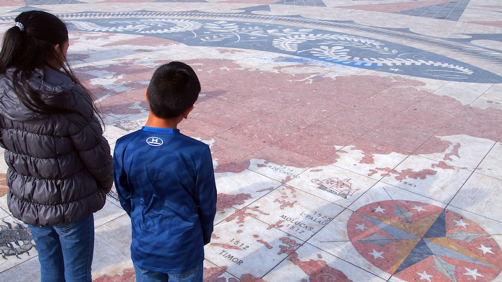 Belem Discoveries Monument base mosaic