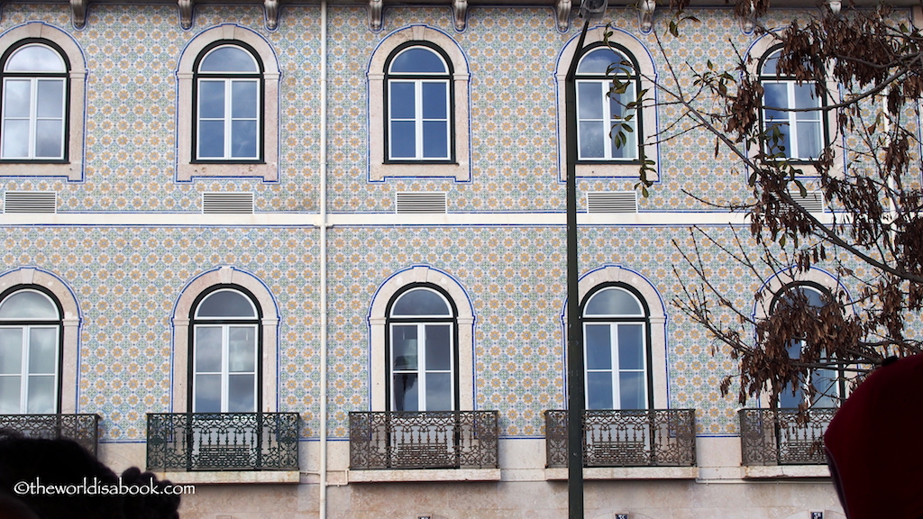 Lisbon tile buildings