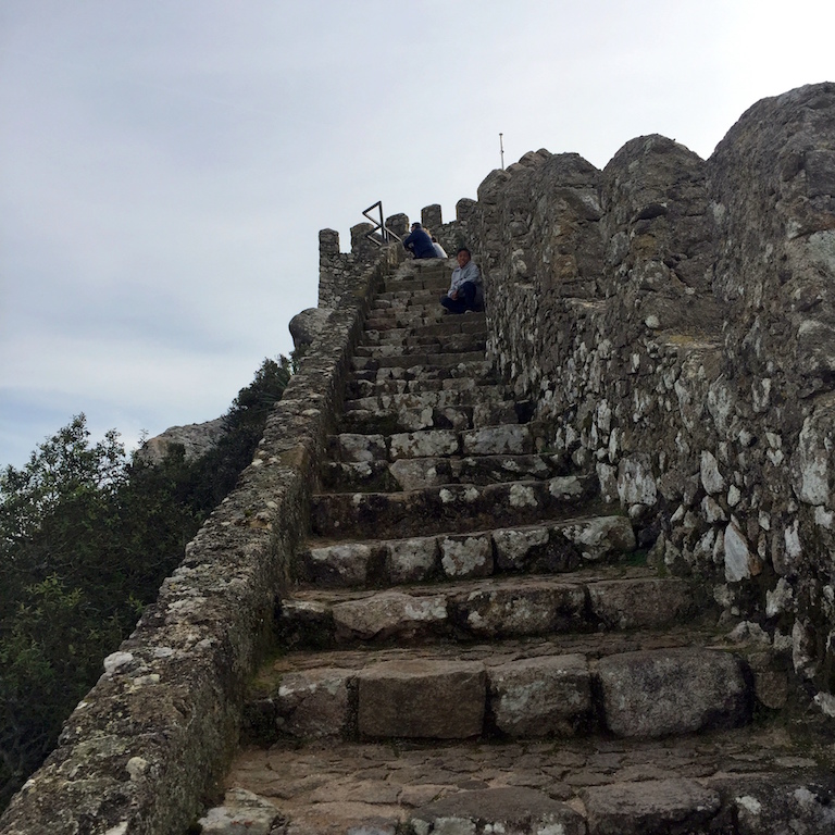 Moorish Castle stairs and stonewalls
