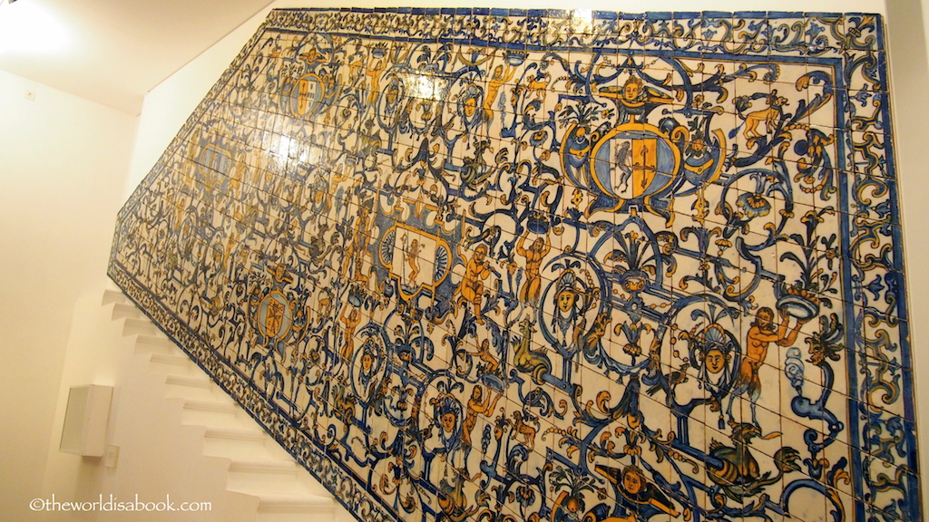 Lisbon Tile Museum decorated stairway