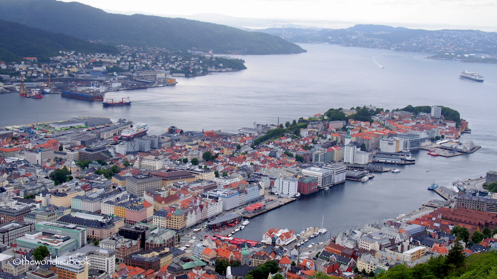 Bergen Harbor from Mount Floyen