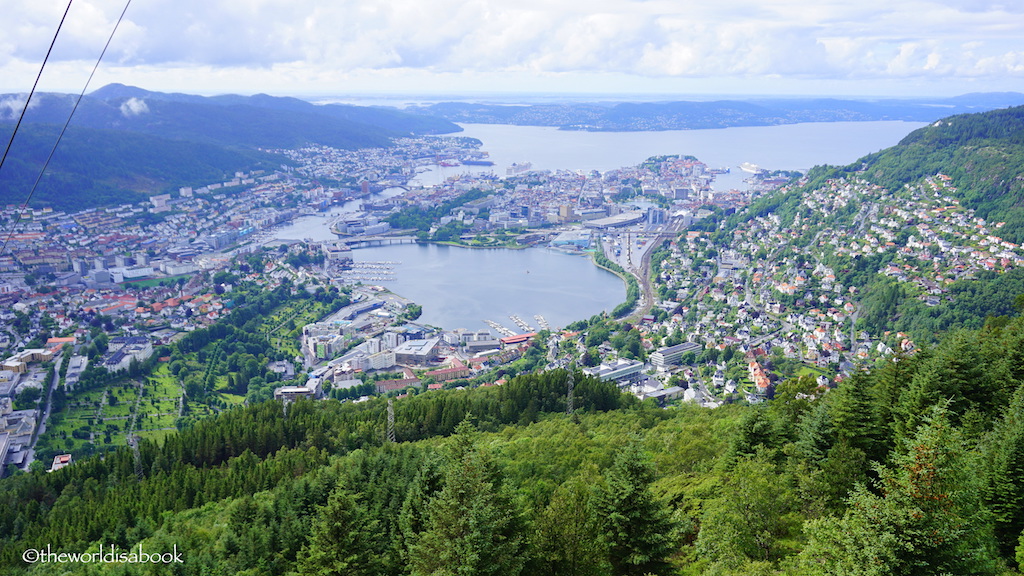 Bergen view from Mount Ulriken