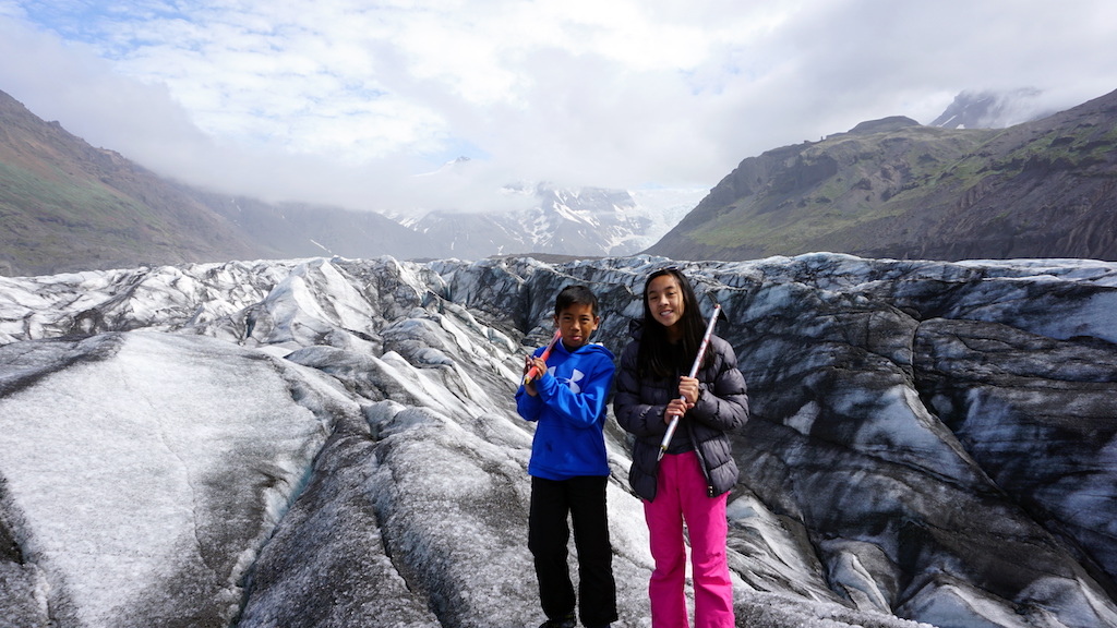 Iceland Glacier Hiking with kids