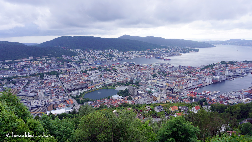 Mount Floyen Bergen view
