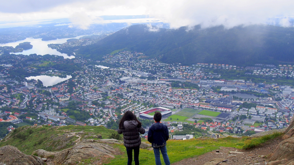 Mount Ulriken view of Bergen