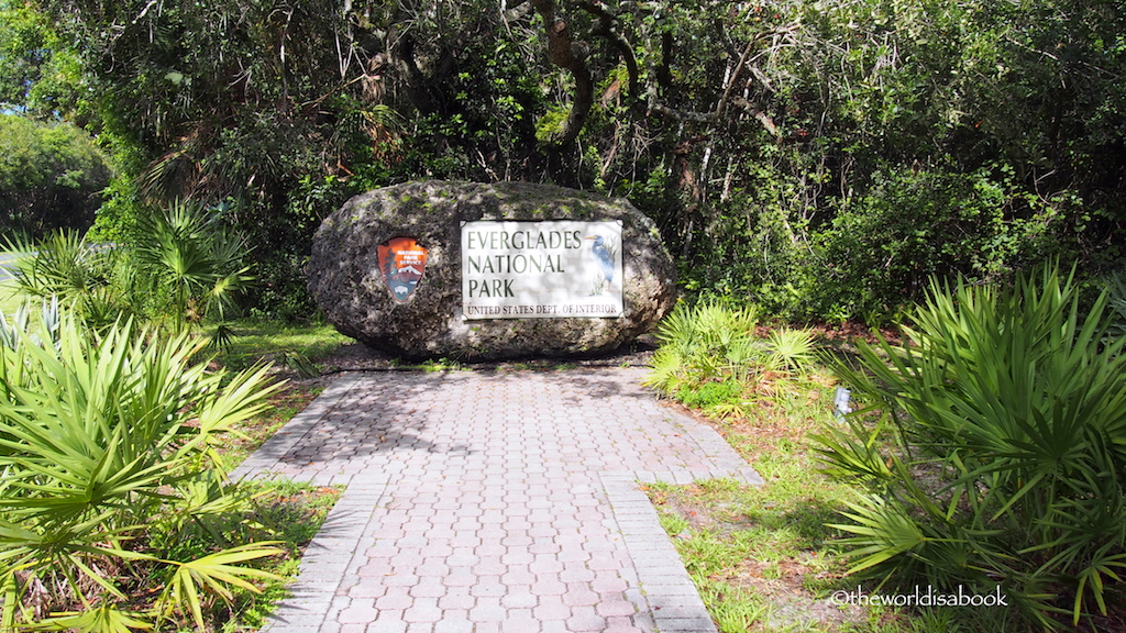 Everglades National Park sign