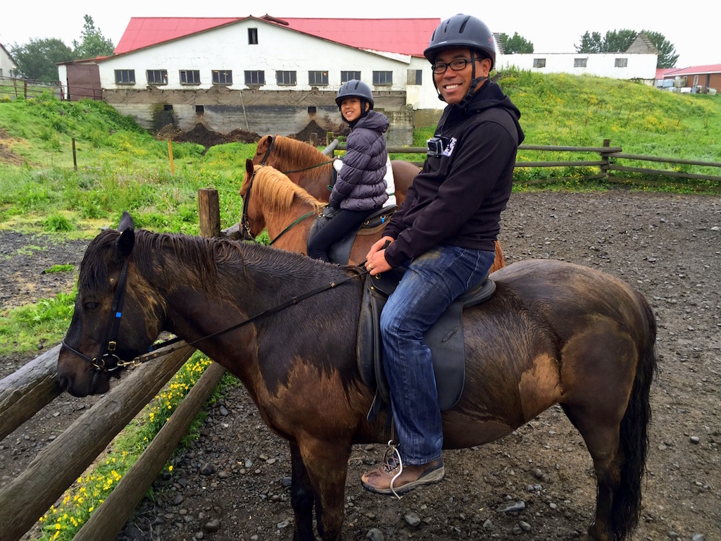 Horseback riding in Iceland