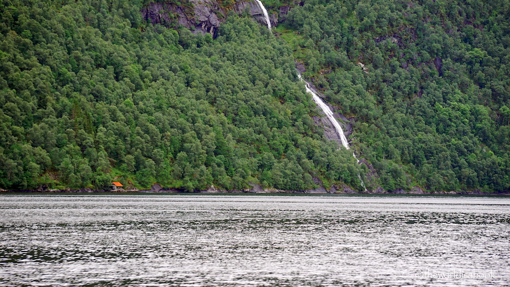 norway fjord waterfall