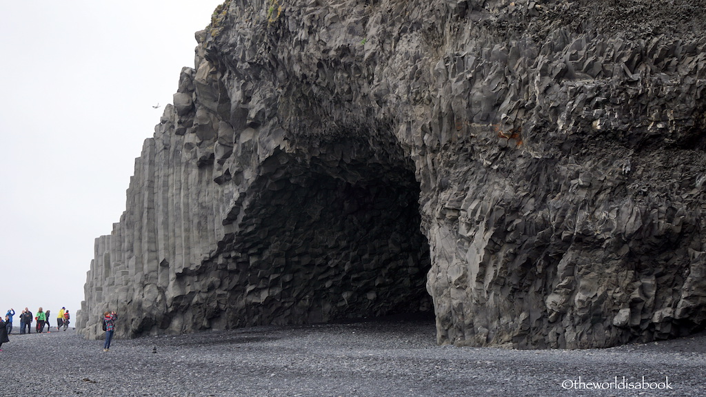 reynisfjara beach basalt column-cave