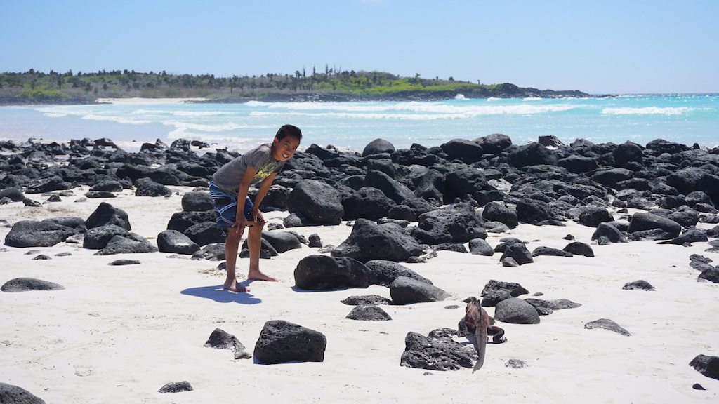 Galapagos Tortuga Bay with kids