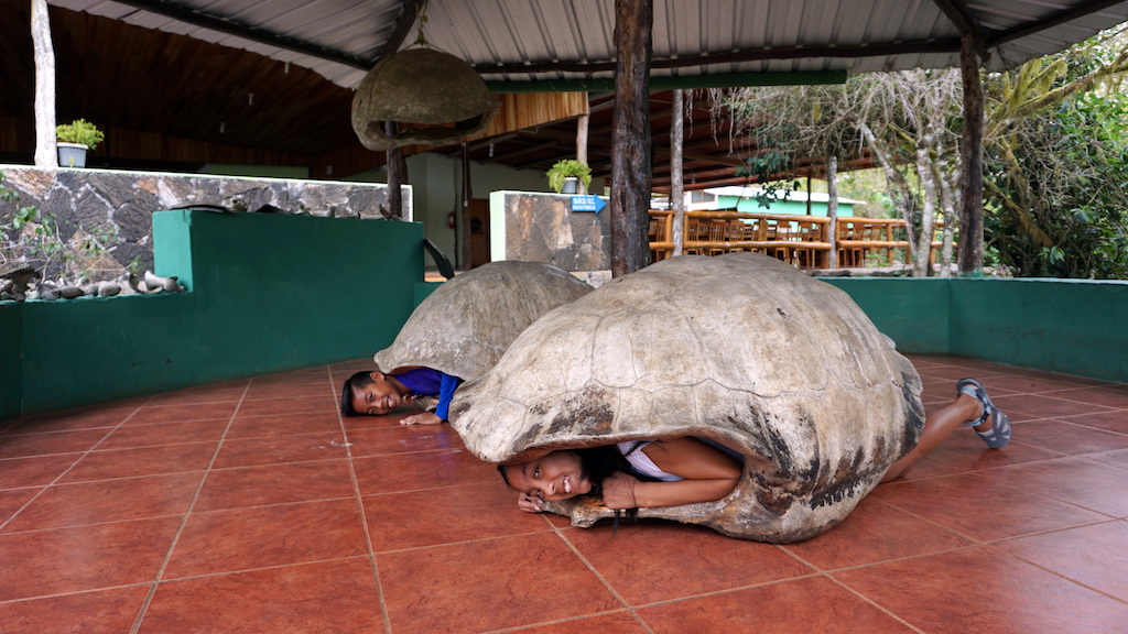 Las Primicias Ranch with kids Galapagos