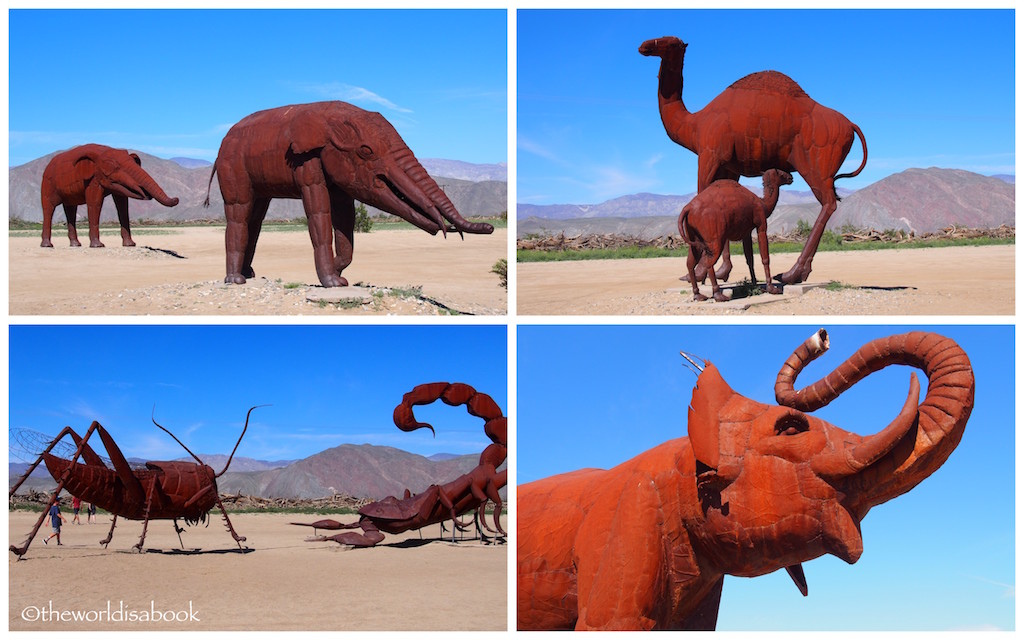 Borrego Springs animal metal art