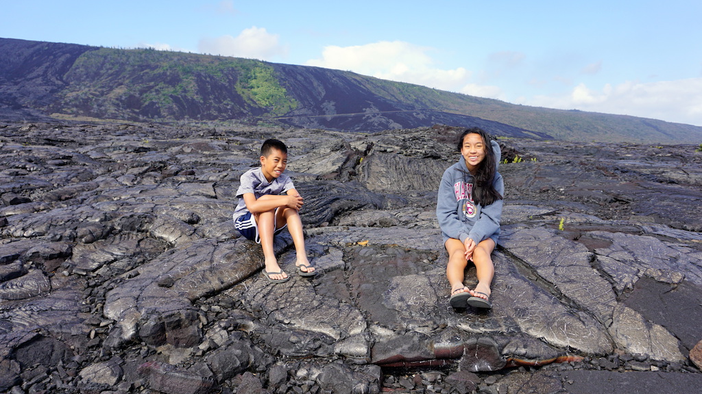 Volcanoes National Park with kids