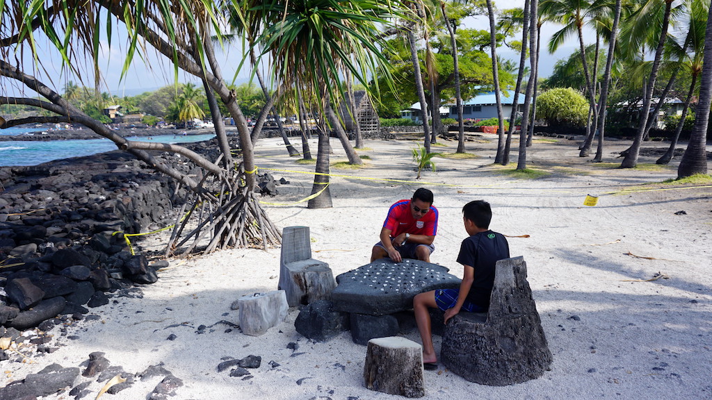 Puʻuhonua o Hōnaunau National Historical Park with kids