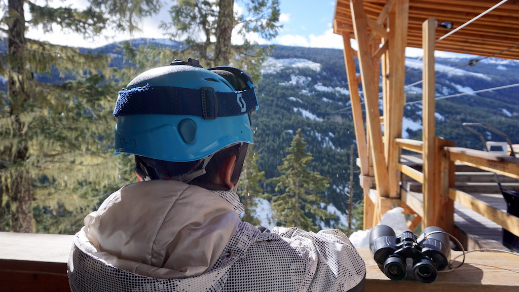 Superfly Zip line Whistler with kids