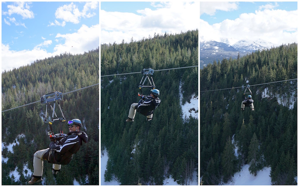 Superfly tandem ZIp line Whistler