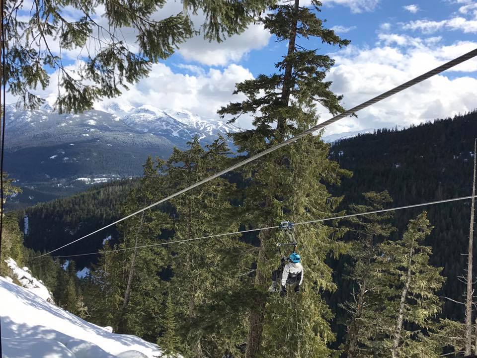Whistler Superfly Zip line with kids
