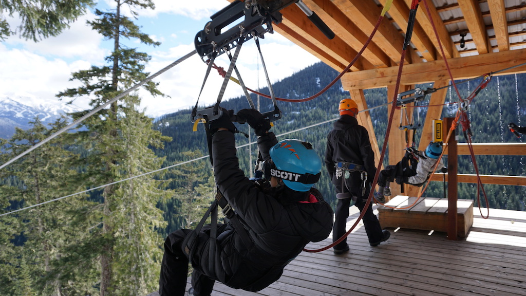 Whistler Superfly Zip line with kids